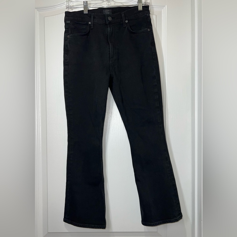 Citizens of Humanity Demy Cropped Flare Black Jeans Women’s Size 27